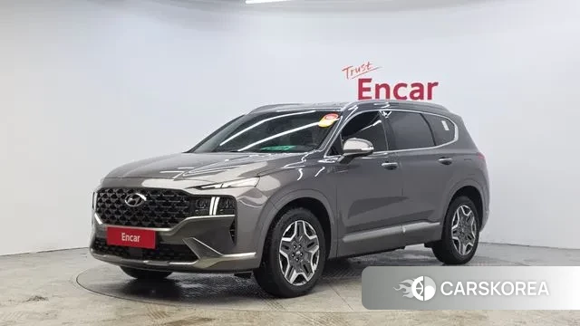 Hyundai The New Santa Fe 2023 Серый из Кореи