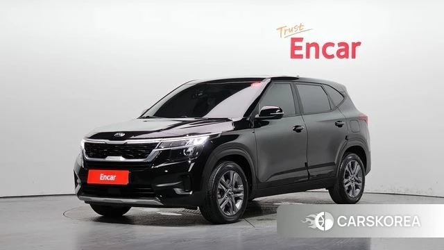 Kia Seltos 2021 Черный из Кореи
