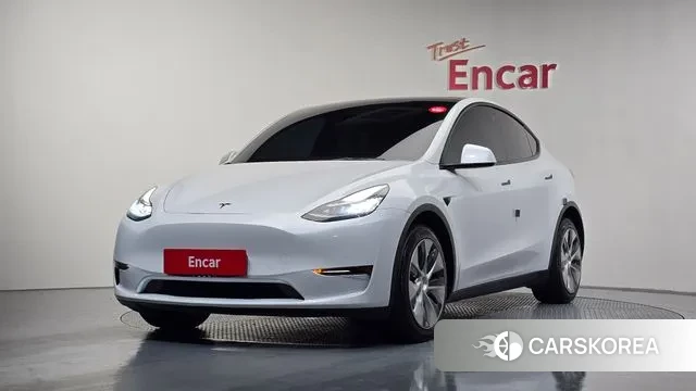 Tesla Model Y 2021 Белый из Кореи