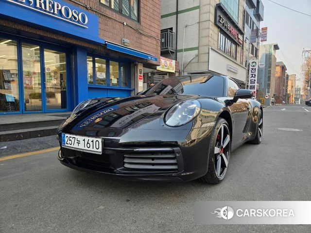 Porsche 911(992) 2021 Черный из Кореи