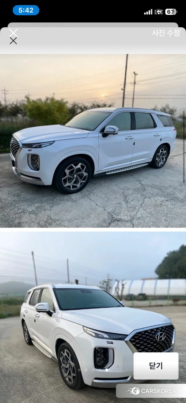 Hyundai Palisade 2020 Белый из Кореи