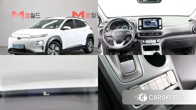 Hyundai Kona Electric 2019 Белый из Кореи