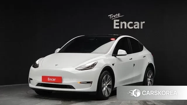 Tesla Model Y 2022 Белый из Кореи