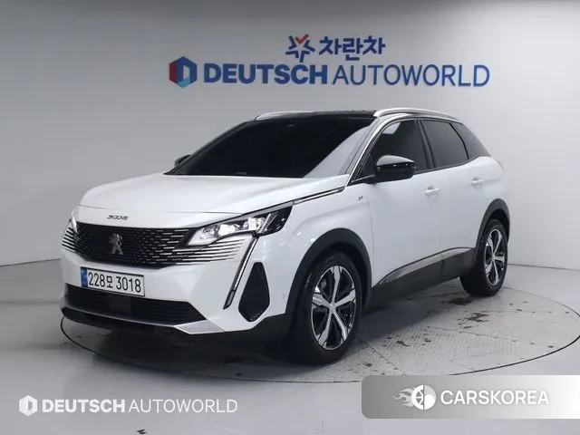 Peugeot 3008 second generation 2021 Белый из Кореи