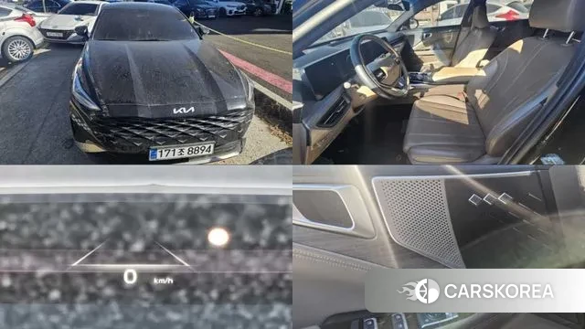 Kia K8 Hybrid 2022 Черный из Кореи