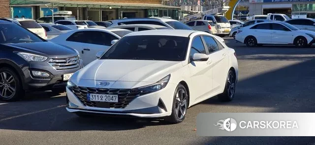 Hyundai Avante (CN7) 2020 Белый из Кореи