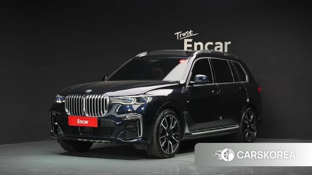 BMW X7 (G07) 2021 Черный из Кореи
