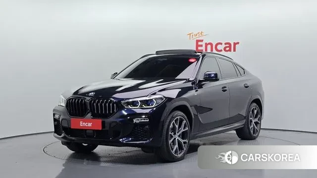 BMW X6 (G06) 2021 Черный из Кореи