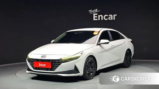 Hyundai Avante Hybrid (CN7) 2020 Белый из Кореи