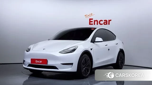 Tesla Model Y 2021 Белый из Кореи