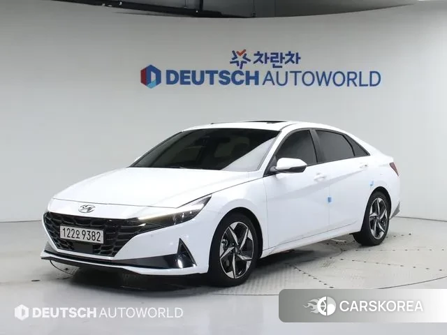 Hyundai Avante (CN7) 2023 Белый из Кореи