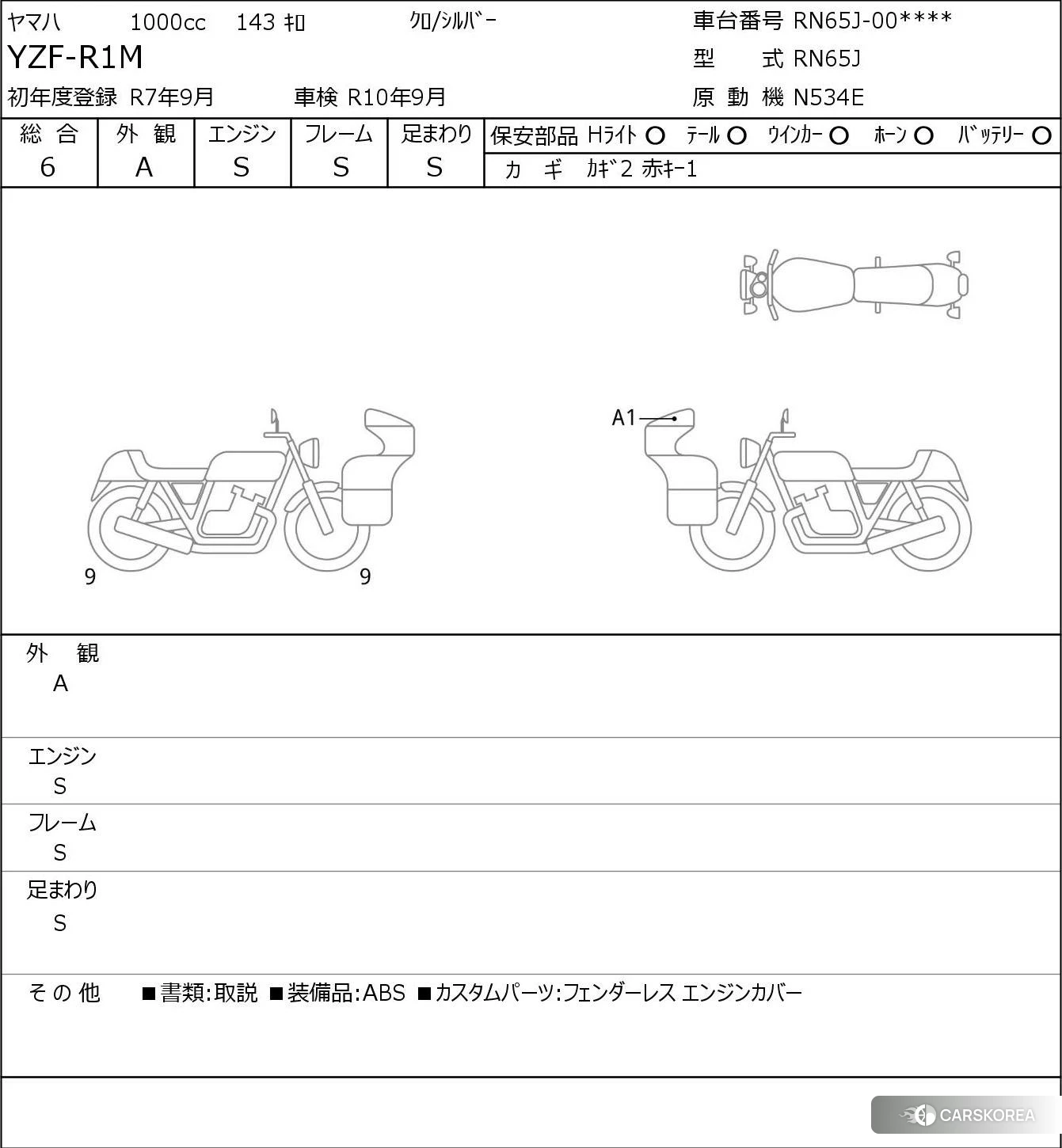 Yamaha YZF-R1M 2025 из Японии, фото 5
