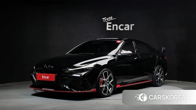 Hyundai Avante (CN7) 2022 Черный из Кореи