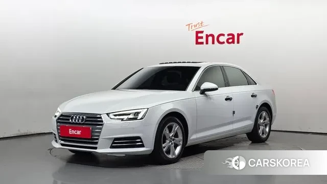 Audi A4 (B9) 2018 Белый из Кореи