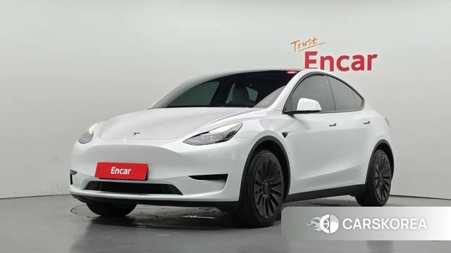 Tesla Model Y 2023 Белый из Кореи
