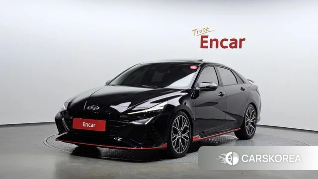 Hyundai Avante (CN7) 2022 Черный из Кореи
