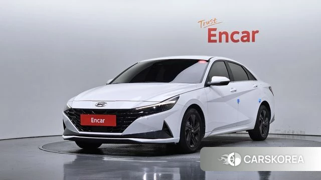 Hyundai Avante (CN7) 2020 Белый из Кореи