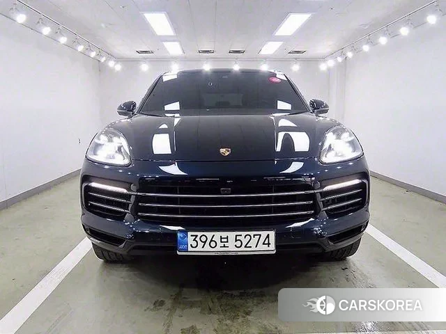 Porsche Cayenne (PO536) 2021 Синий из Кореи