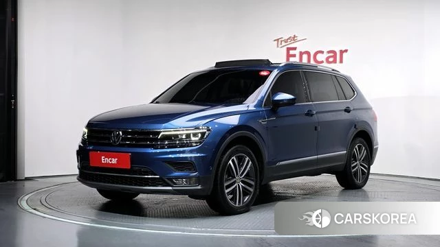 Volkswagen Tiguan Allspace 2020 Синий из Кореи