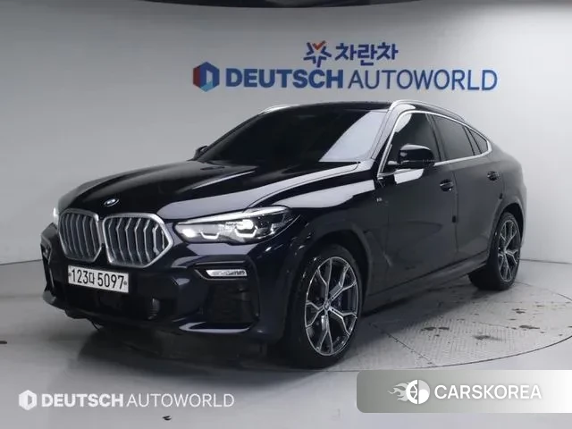 BMW X6 (G06) 2020 Черный из Кореи