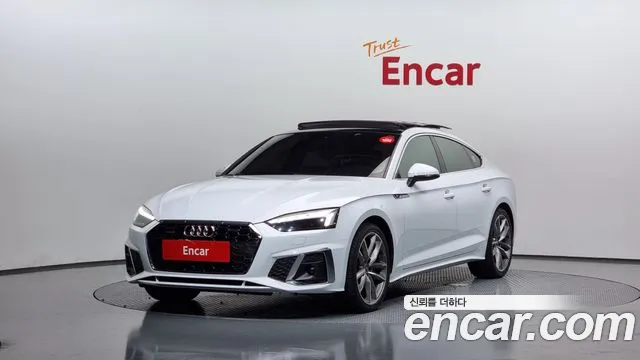 Audi A5 (F5) 2022 Белый из Кореи