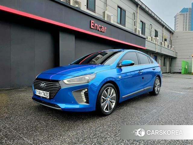 Hyundai Ionic Hybrid 2018 Синий из Кореи