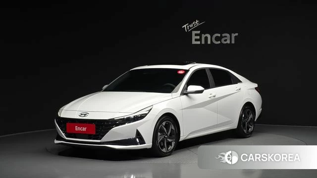 Hyundai Avante (CN7) 2021 Белый из Кореи
