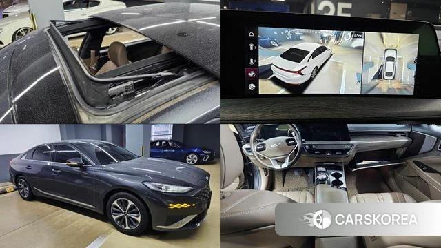 Kia K8 Hybrid 2021 Серый из Кореи