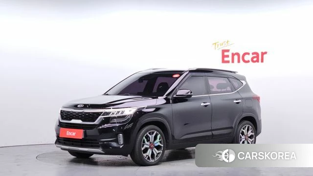Kia Seltos 2021 Черный из Кореи
