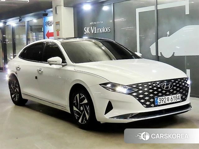 Hyundai The New Grandeur IG Hybrid 2021 Белый из Кореи
