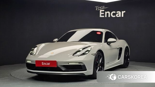 Porsche 718 Cayman 2021 Серебристо-серый из Кореи