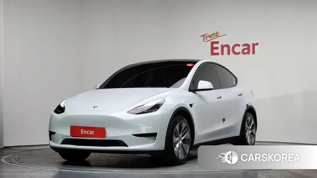 Tesla Model Y 2023 Белый из Кореи