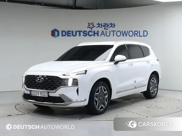 Hyundai The New Santa Fe 2023 Белый из Кореи