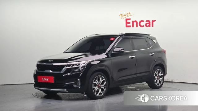 Kia Seltos 2021 Черный из Кореи