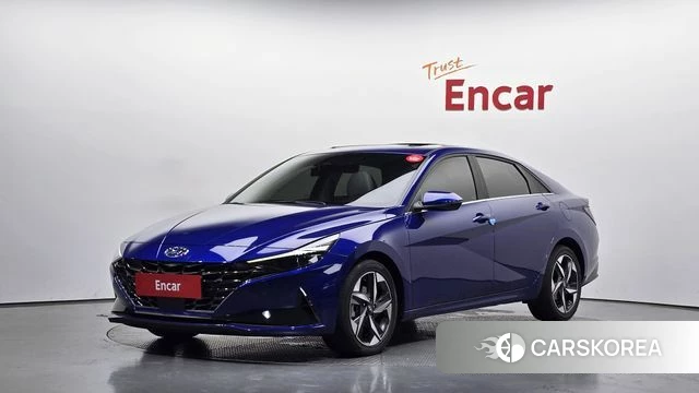 Hyundai Avante (CN7) 2022 Синий из Кореи