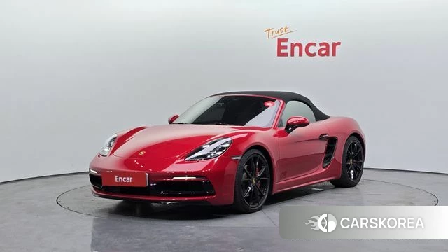 Porsche 718 Boxster 2018 Красный из Кореи