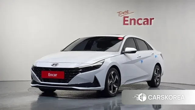 Hyundai Avante (CN7) 2023 Белый из Кореи