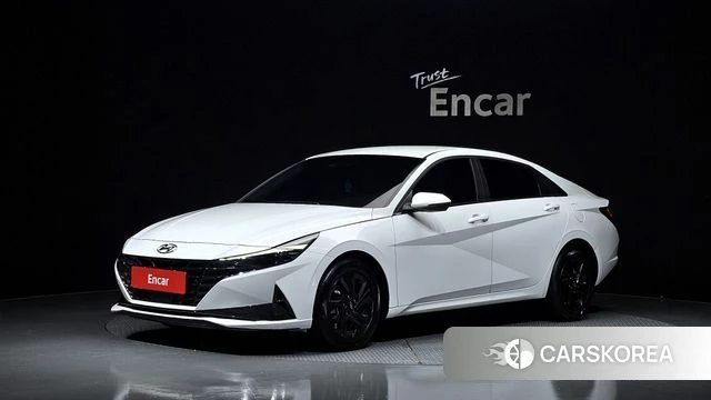 Hyundai Avante (CN7) 2021 Белый из Кореи