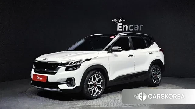 Kia Seltos 2022 Белый двухцветный из Кореи