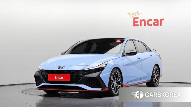 Hyundai Avante (CN7) 2021 Небесно-голубой из Кореи