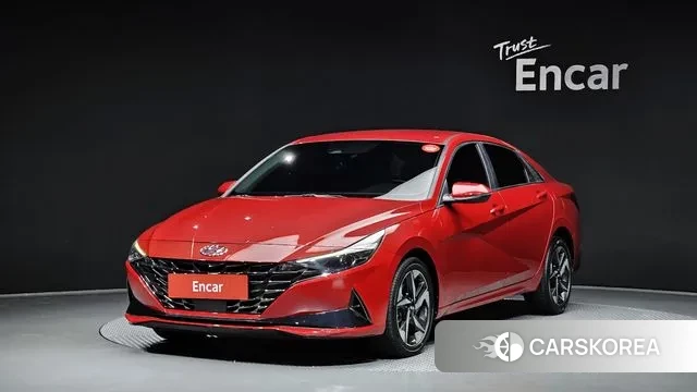 Hyundai Avante (CN7) 2020 Красный из Кореи