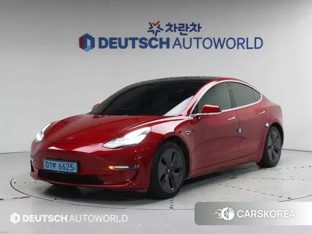 Tesla Model 3 2020 Красный из Кореи