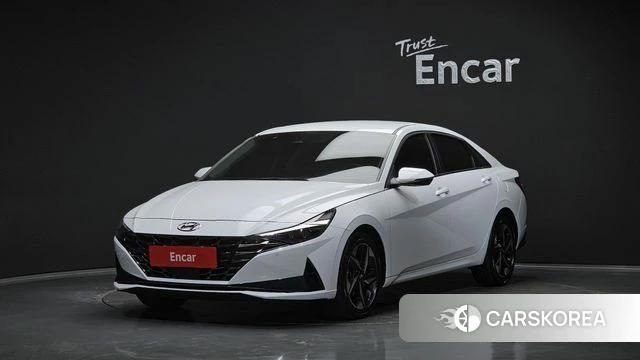 Hyundai Avante (CN7) 2022 Белый из Кореи