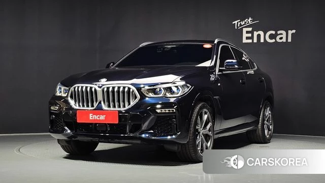 BMW X6 (G06) 2021 Черный из Кореи