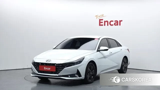 Hyundai Avante Hybrid (CN7) 2021 Белый из Кореи