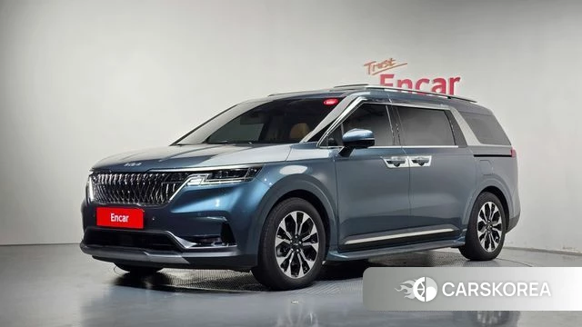Kia Carnival 4th generation 2022 Небесно-голубой из Кореи
