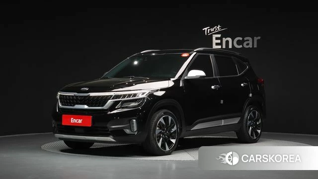 Kia Seltos 2021 Черный из Кореи