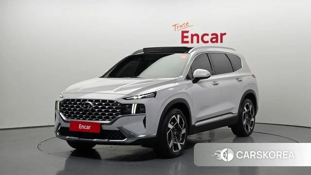 Hyundai The New Santa Fe 2021 Серебристо-серый из Кореи