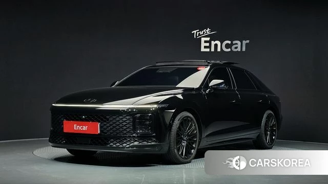 Hyundai Grandeur Hybrid (GN7) 2024 Черный из Кореи