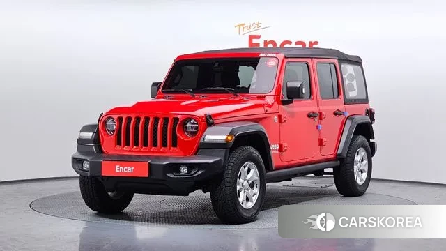 Jeep Wrangler (JL) 2021 Красный из Кореи